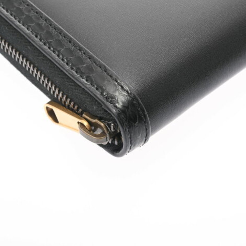 Gucci Offdia Wallet Black Python Leather Long - image 5